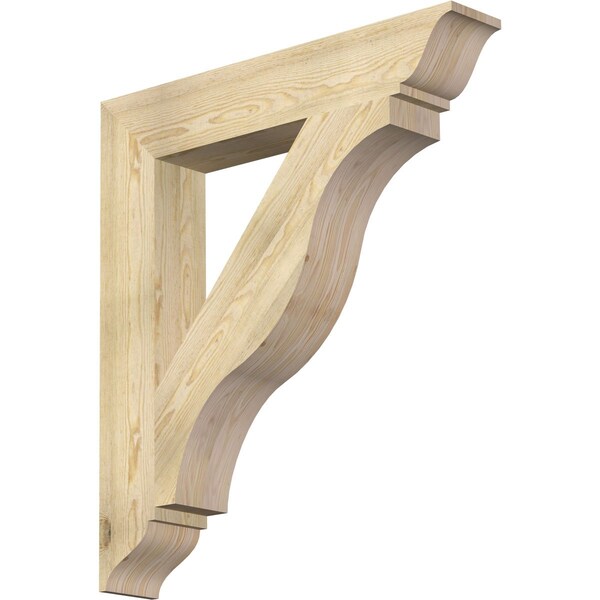 Ekena Millwork Funston Traditional Rough Sawn Bracket, Douglas Fir, 6"W x 36"D x 40"H BKT06X36X40FST01RDF - main